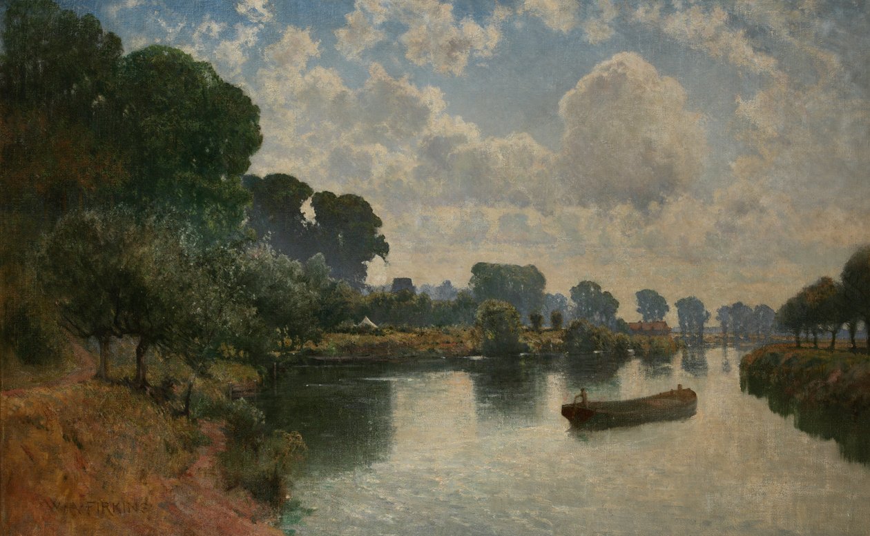 Kepax Ferry, Worcester, 1900 körül alkotó: Walter Alfred Firkins