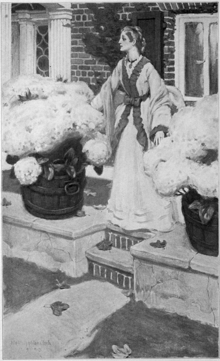 Előlap a Sanctuary első kiadásából, Edith Wharton novellája alkotó: Walter Appleton Clark