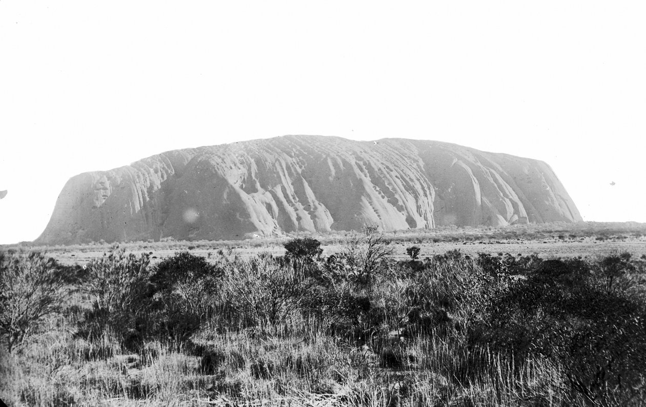 Uluru, Ayers Rock, Közép -Ausztrália, 1894 alkotó: Walter Baldwin Spencer