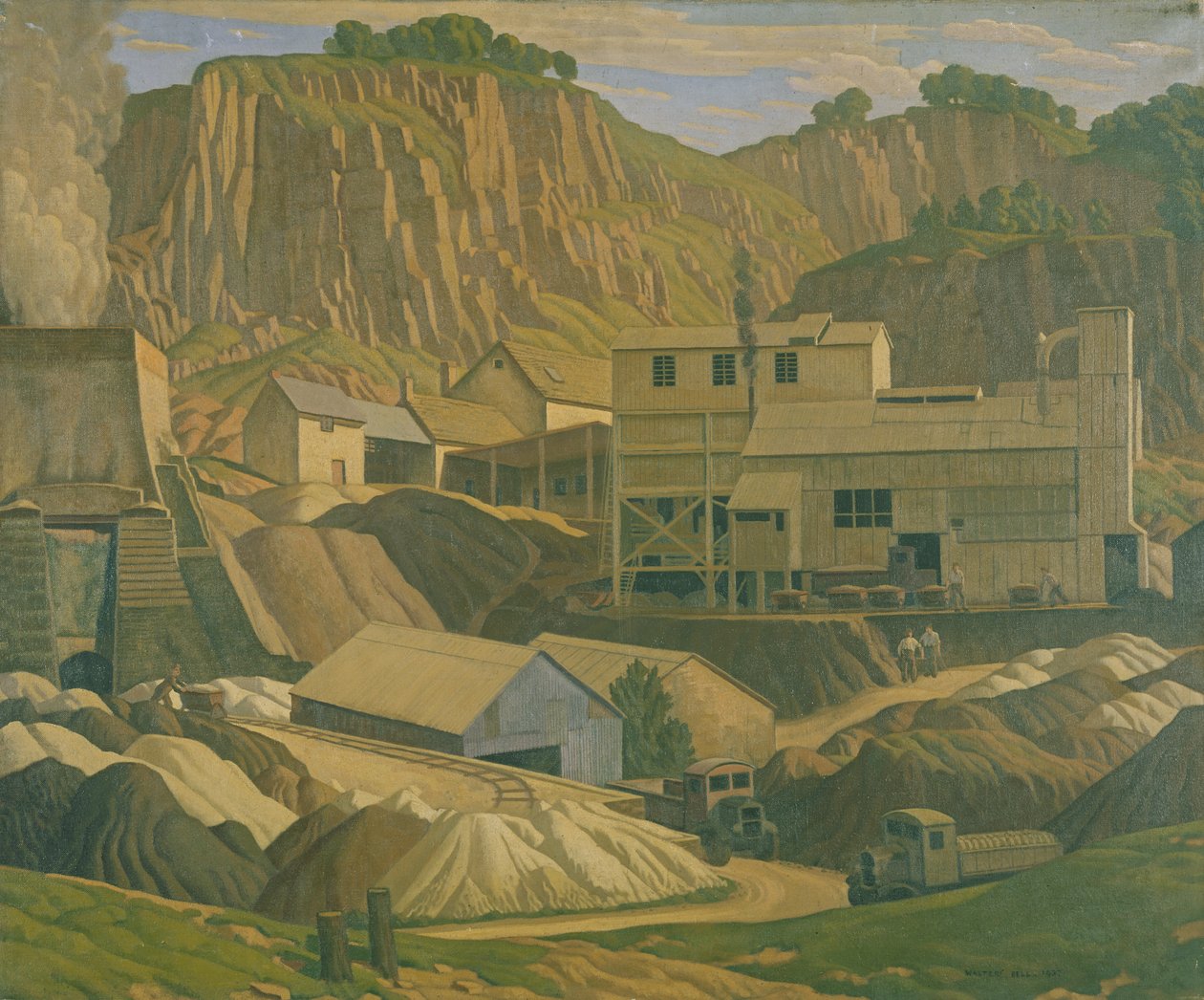 Derbyshire Quarry, 1937 alkotó: Walter Bell
