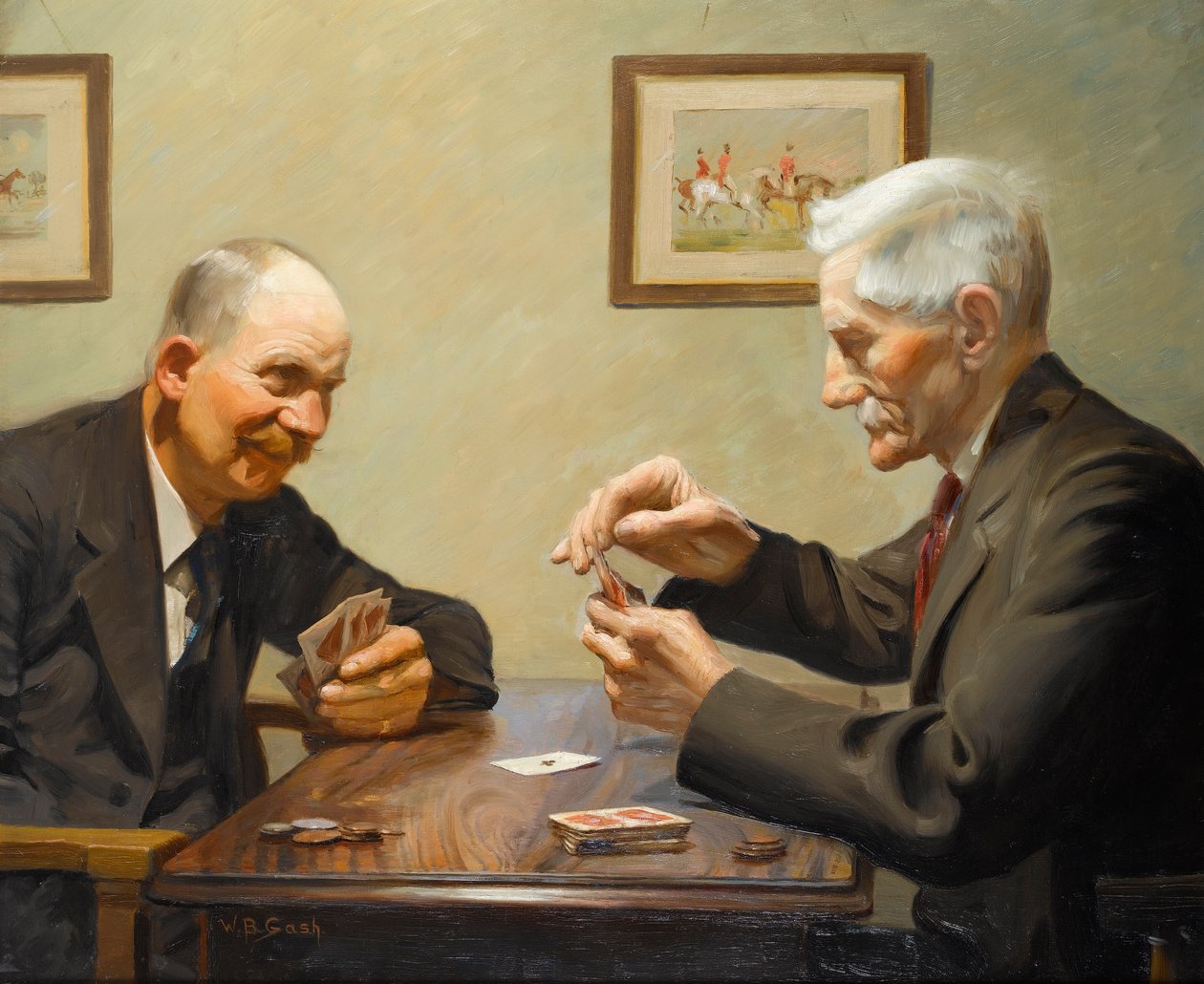 Férfiak játékkártyák alkotó: Walter Bonner Gash
