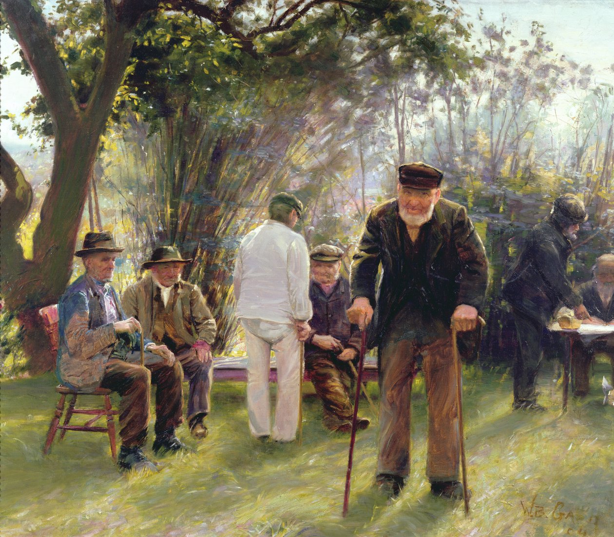 Öregek a Rockingham Parkban, 1904 alkotó: Walter Bonner Gash