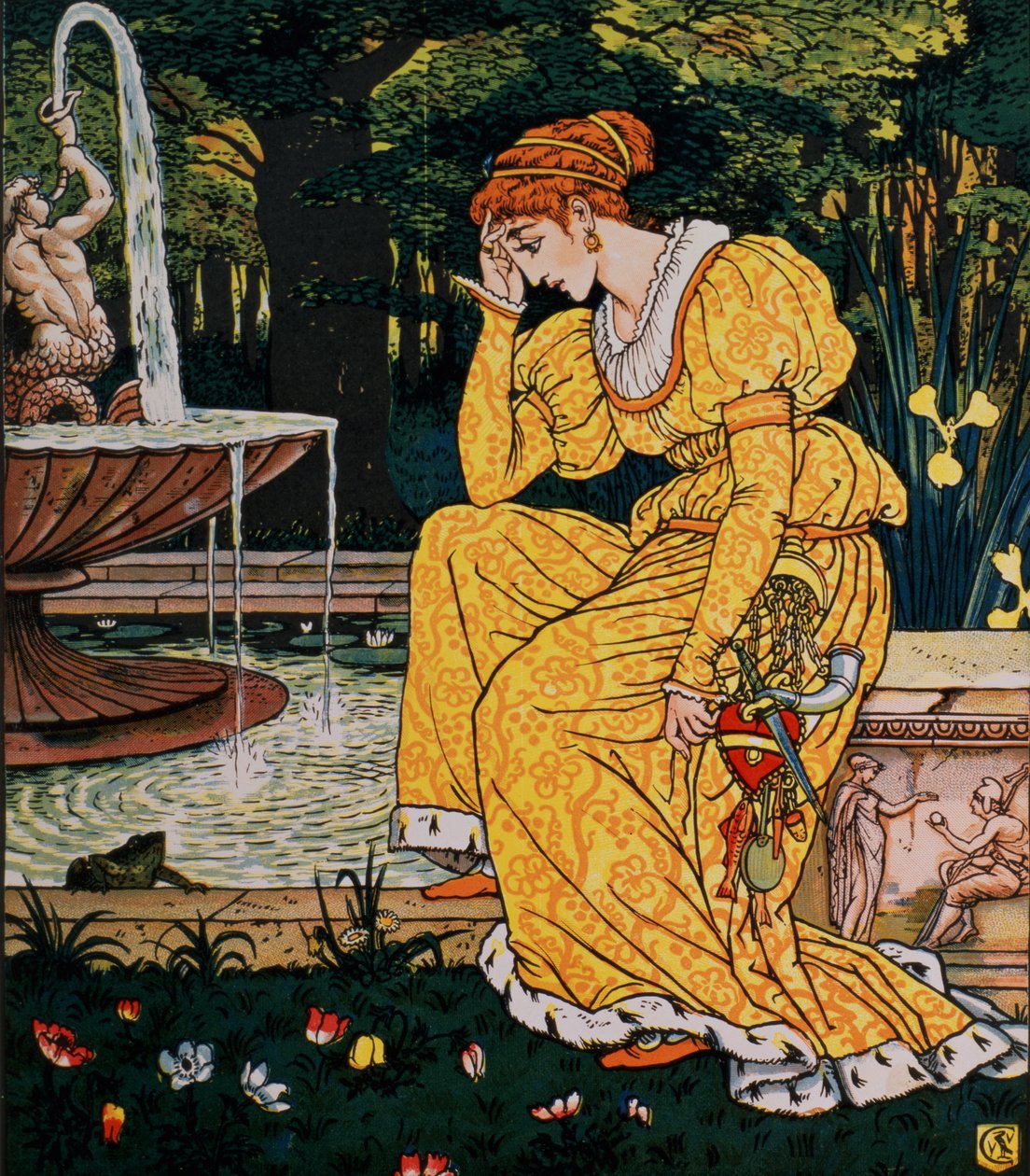 „Frog Prince and the Maiden”, pub.1874, (illusztráció) alkotó: Walter Crane