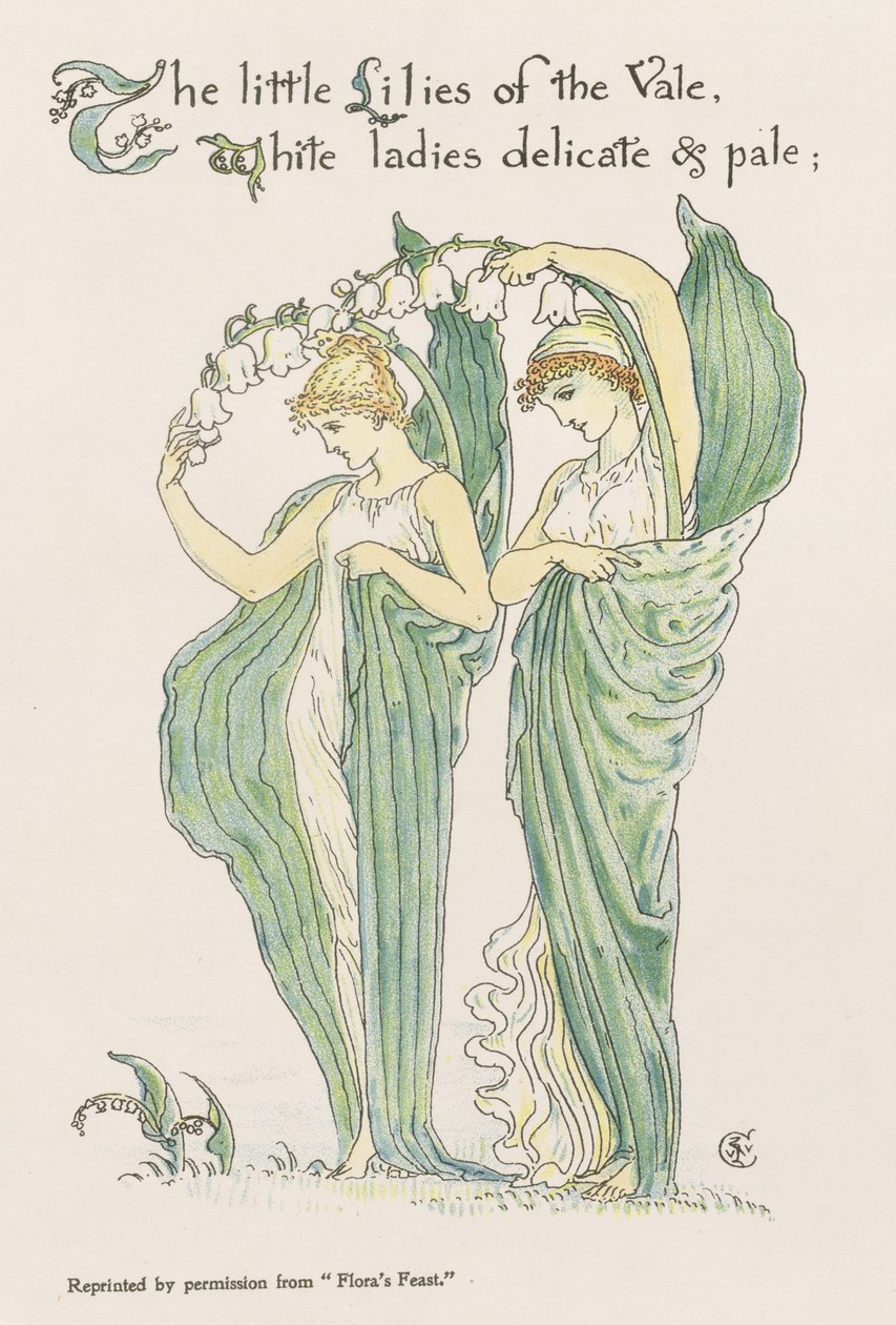 A völgy liliomai, a Flora ünnepéből, 1901 alkotó: Walter Crane