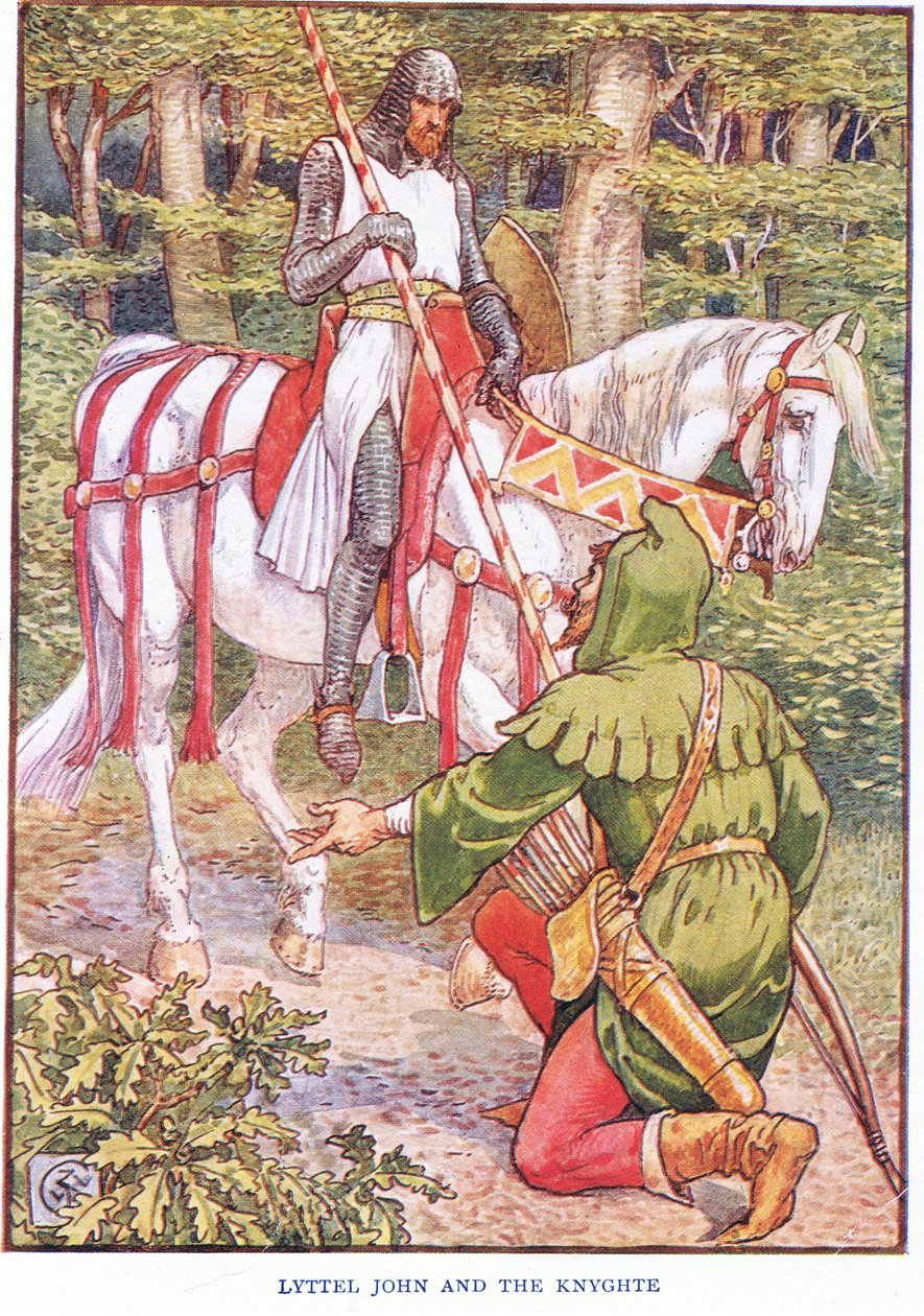 A kis János és a lovag, 1920 körül alkotó: Walter Crane