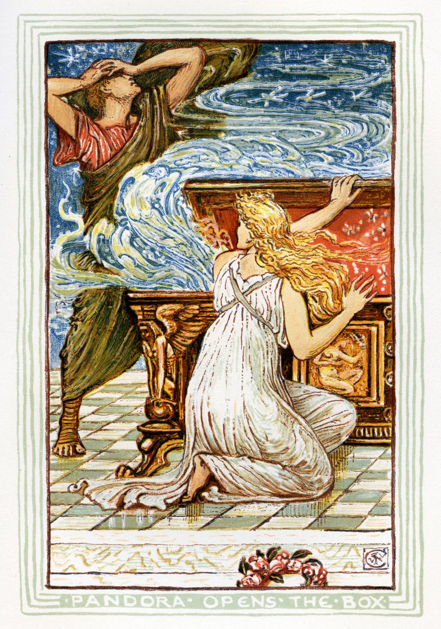 Pandoras doboz alkotó: Walter Crane