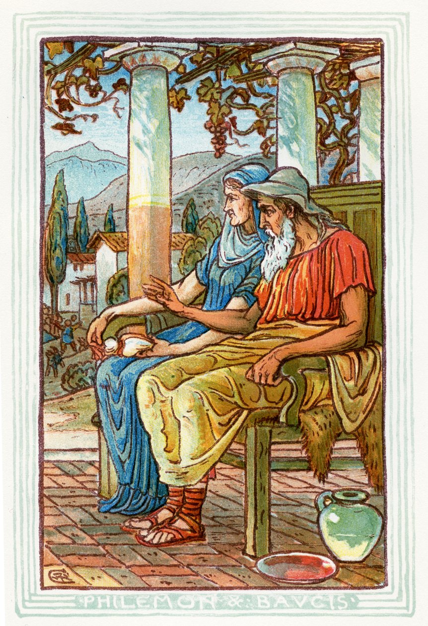 Philemon és Baucis alkotó: Walter Crane