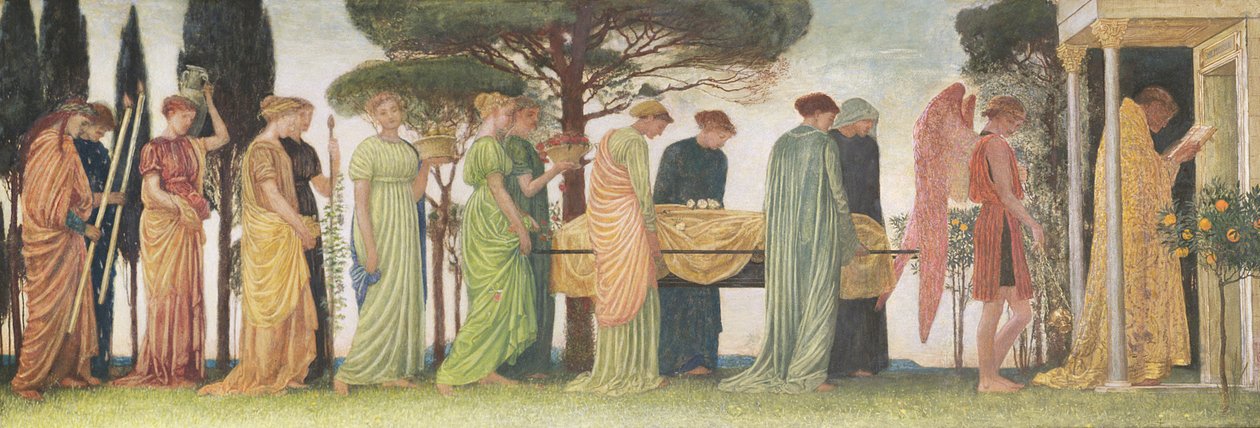 Az év halála, 1872 (tempera és gouache papíron) alkotó: Walter Crane
