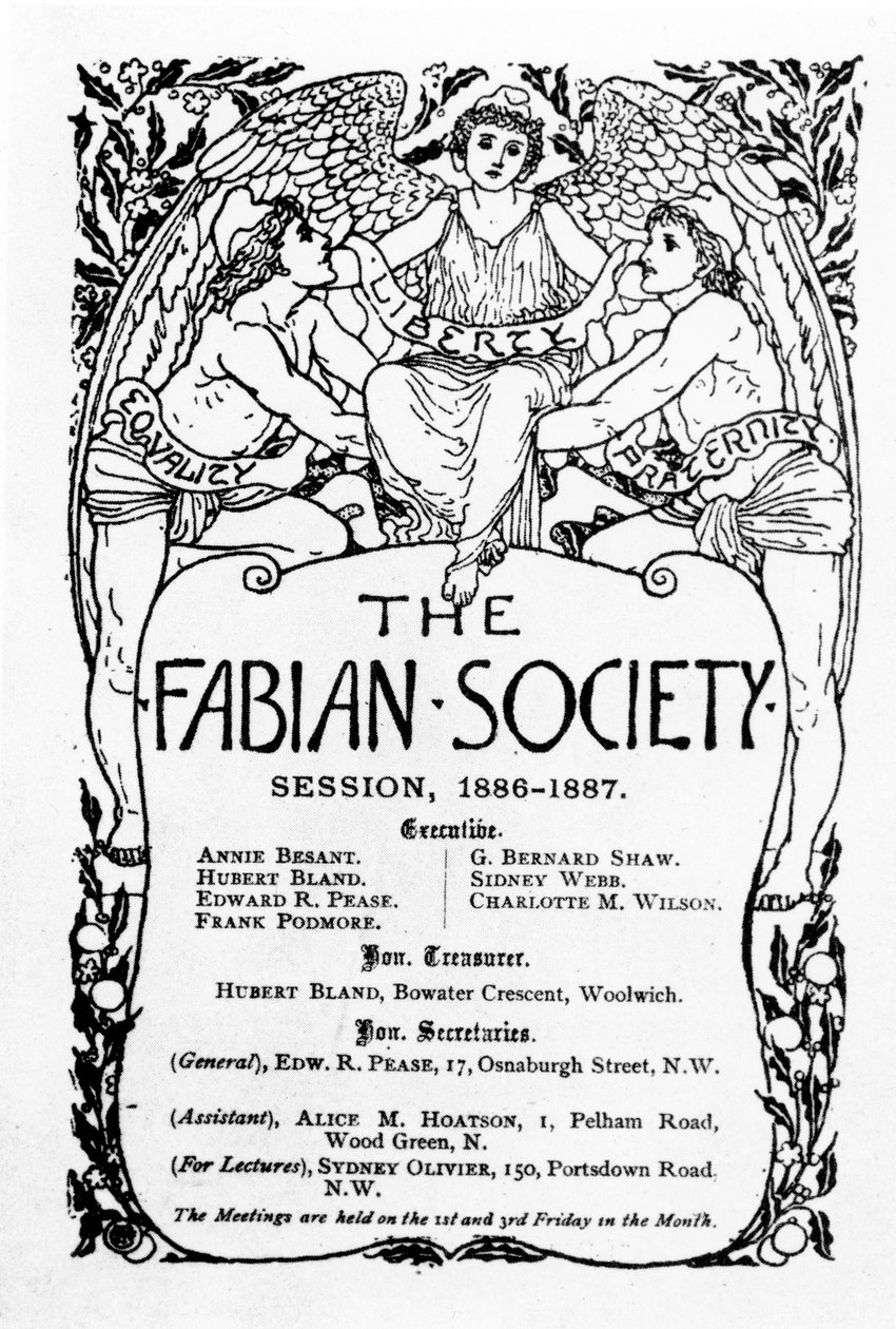 A Fabian Society jelentése, 1886-7 alkotó: Walter Crane