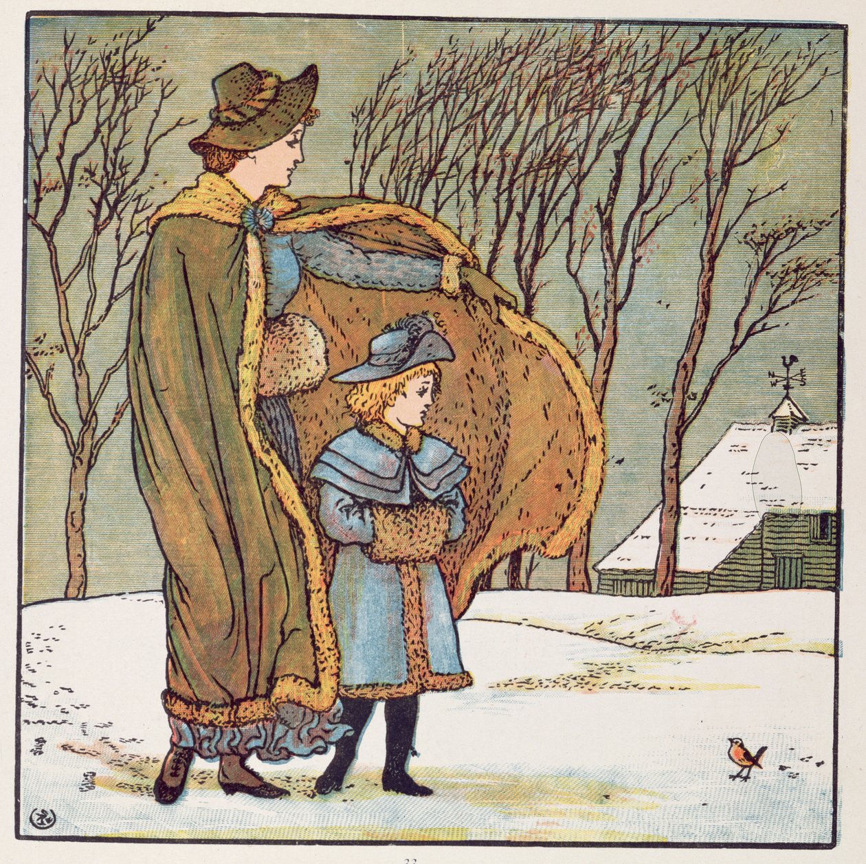 Az északi szél és a vörösbegy alkotó: Walter Crane