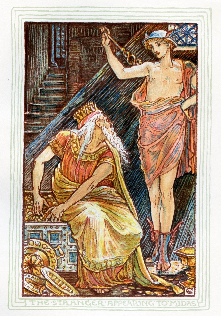 Az Idegen megjelenik Midasnak alkotó: Walter Crane