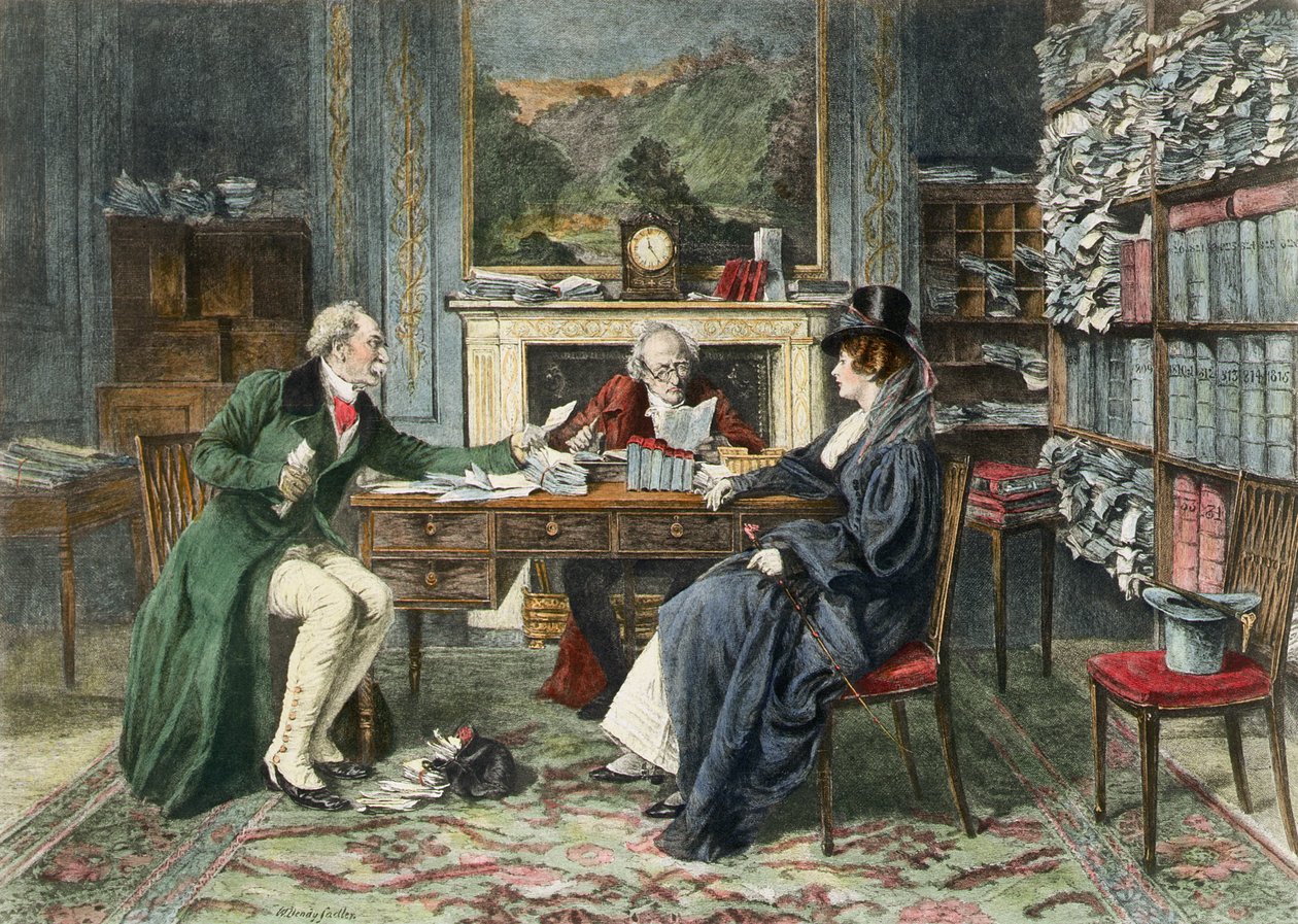 Az ígéret megszegése, 1895-ben (akvatinta) alkotó: Walter Dendy Sadler