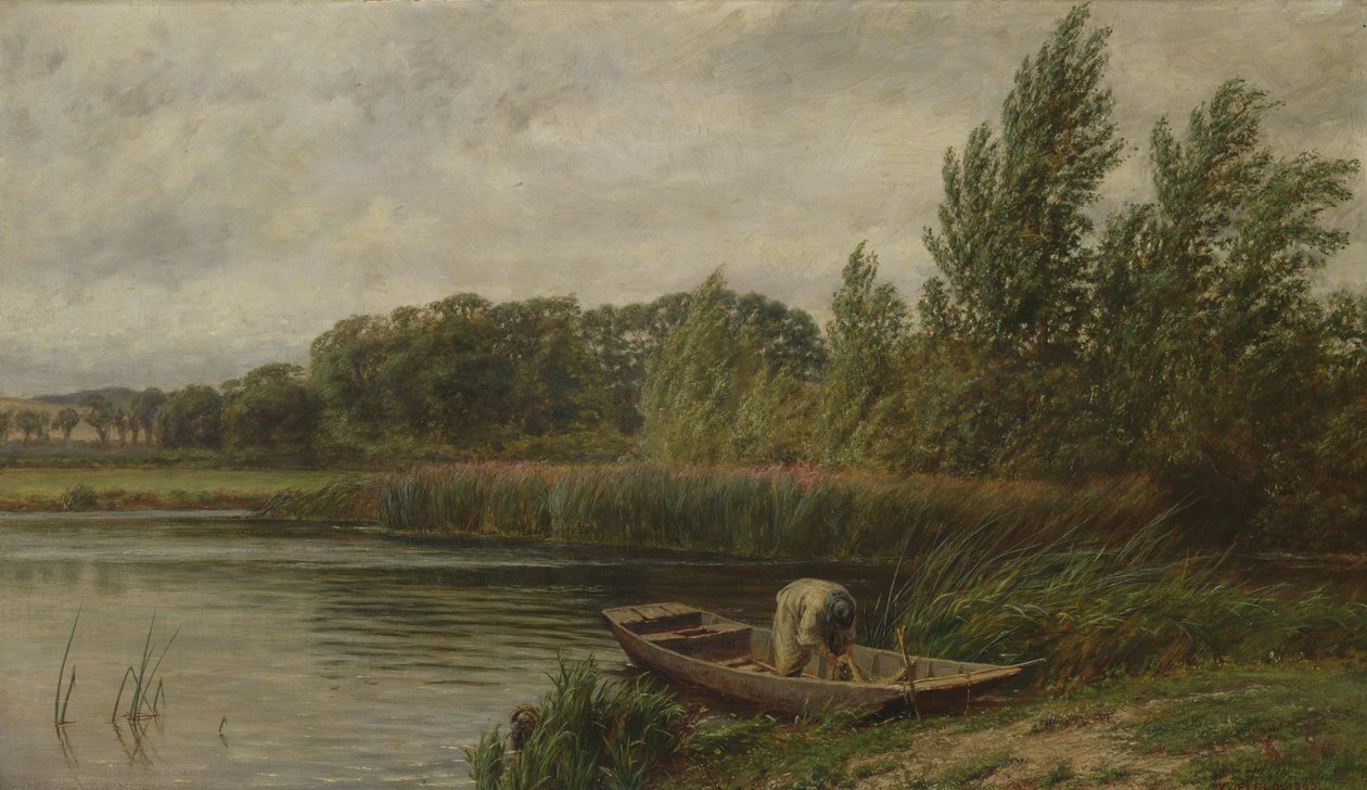 Szeles nap a Temzén, 1865 alkotó: Walter Field