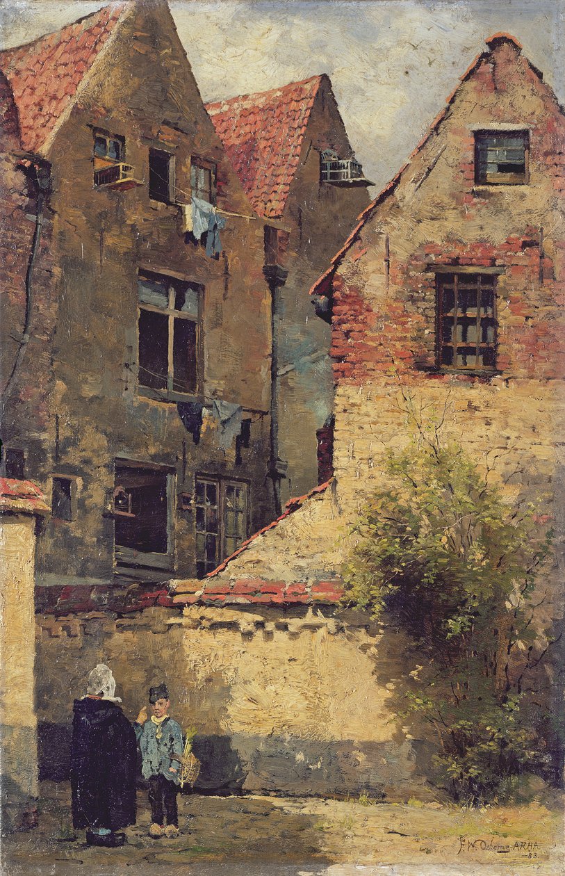 Napfény és árnyék, Antwerpen, 1883 alkotó: Walter Frederick Osborne