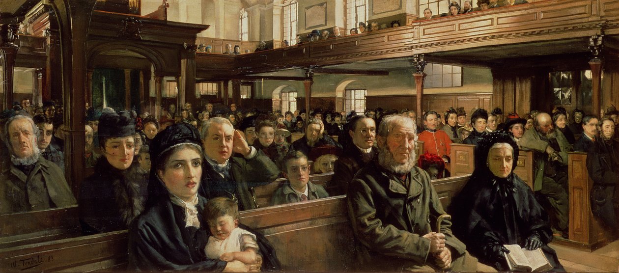 A prédikáció, 1888 alkotó: Walter Frederick Roofe Tyndale