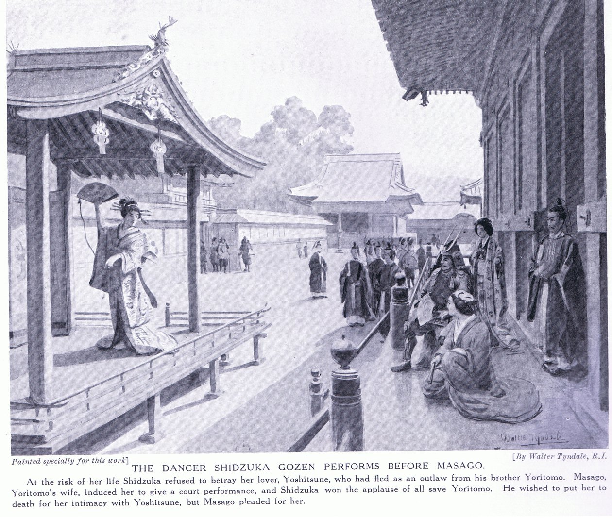 Te Dancer d Zuka Morning Performs Beforet Masago alkotó: Walter Frederick Roofe Tyndale
