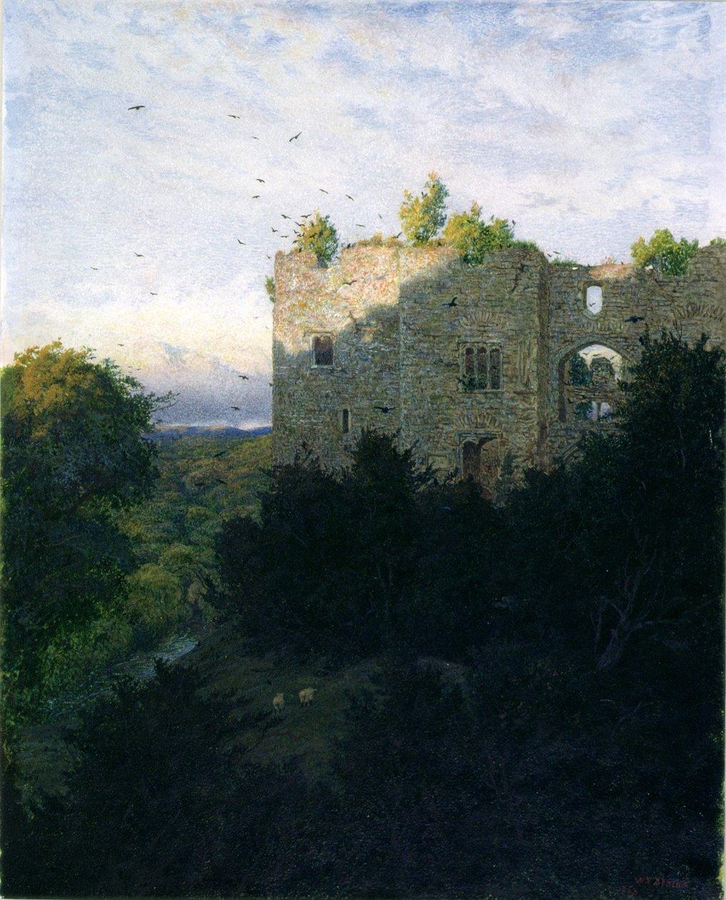 Az utolsó csillogás, 1866 alkotó: Walter Fryer Stocks