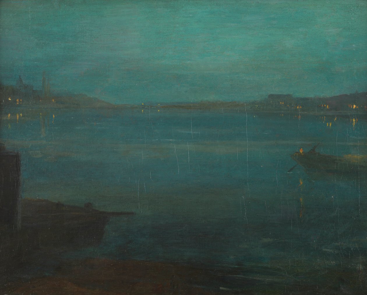 Nocturne a Greaves Boat Yard-ból alkotó: Walter Greaves