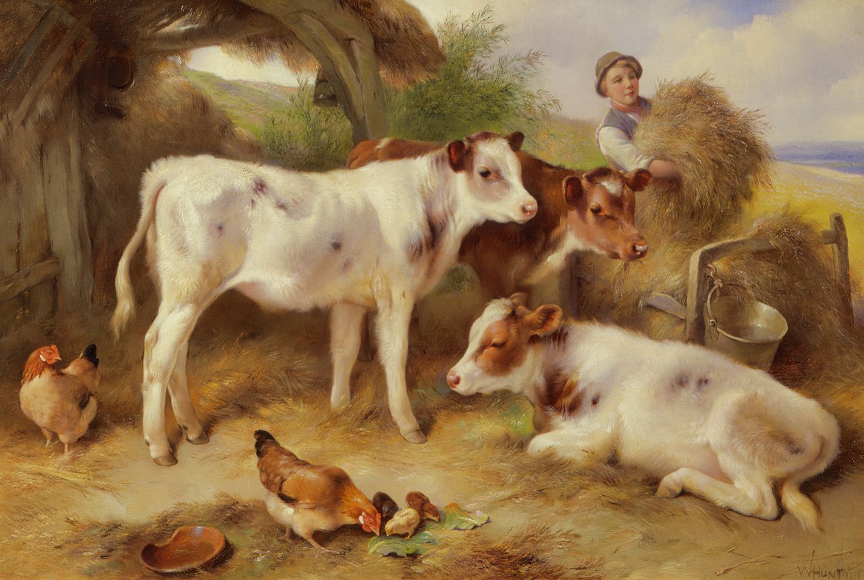 A borjak etetése, 1931 alkotó: Walter Hunt