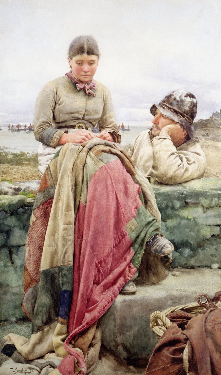 Szerető és a lánya, 1884 alkotó: Walter Langley