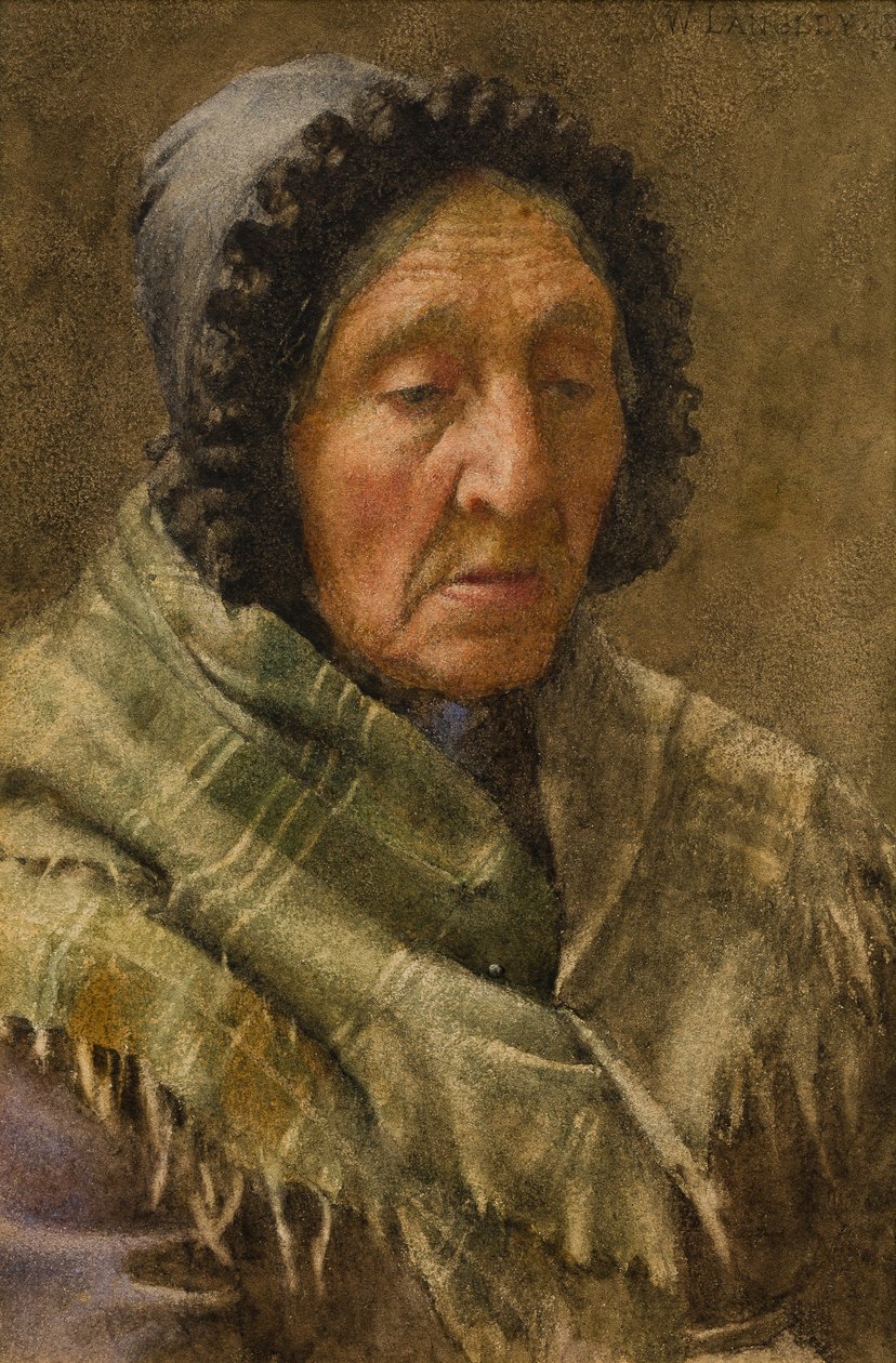 Newlyn Fishwife, 1895 (wc papíron) alkotó: Walter Langley