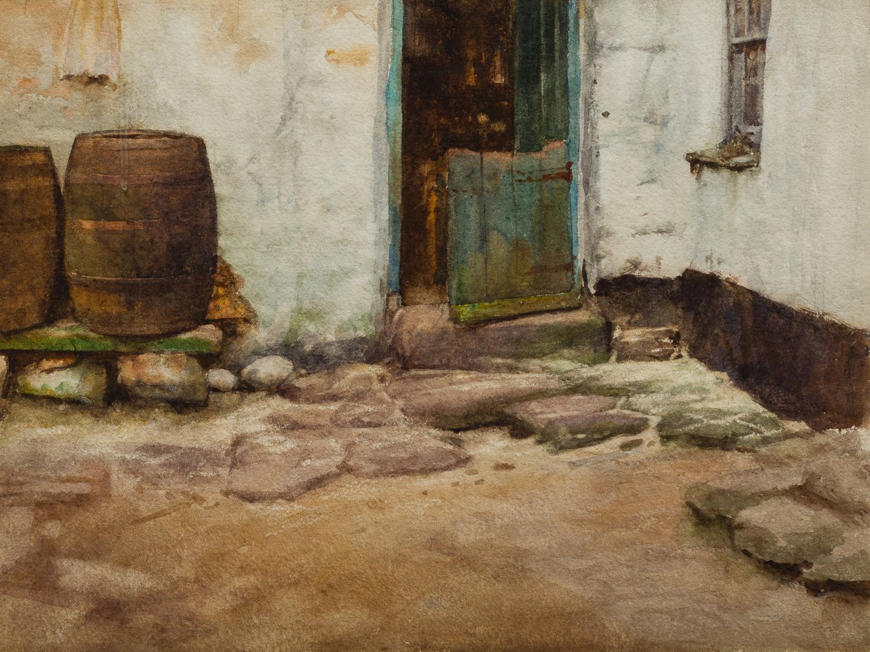 Az udvar (wc papíron) alkotó: Walter Langley