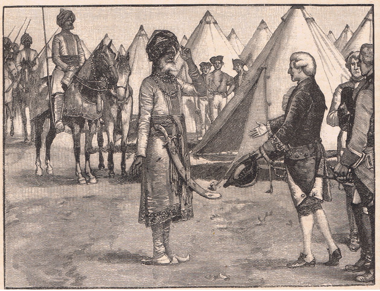 A nagy mogul belép az angol táborba 1765-ben alkotó: Walter Paget