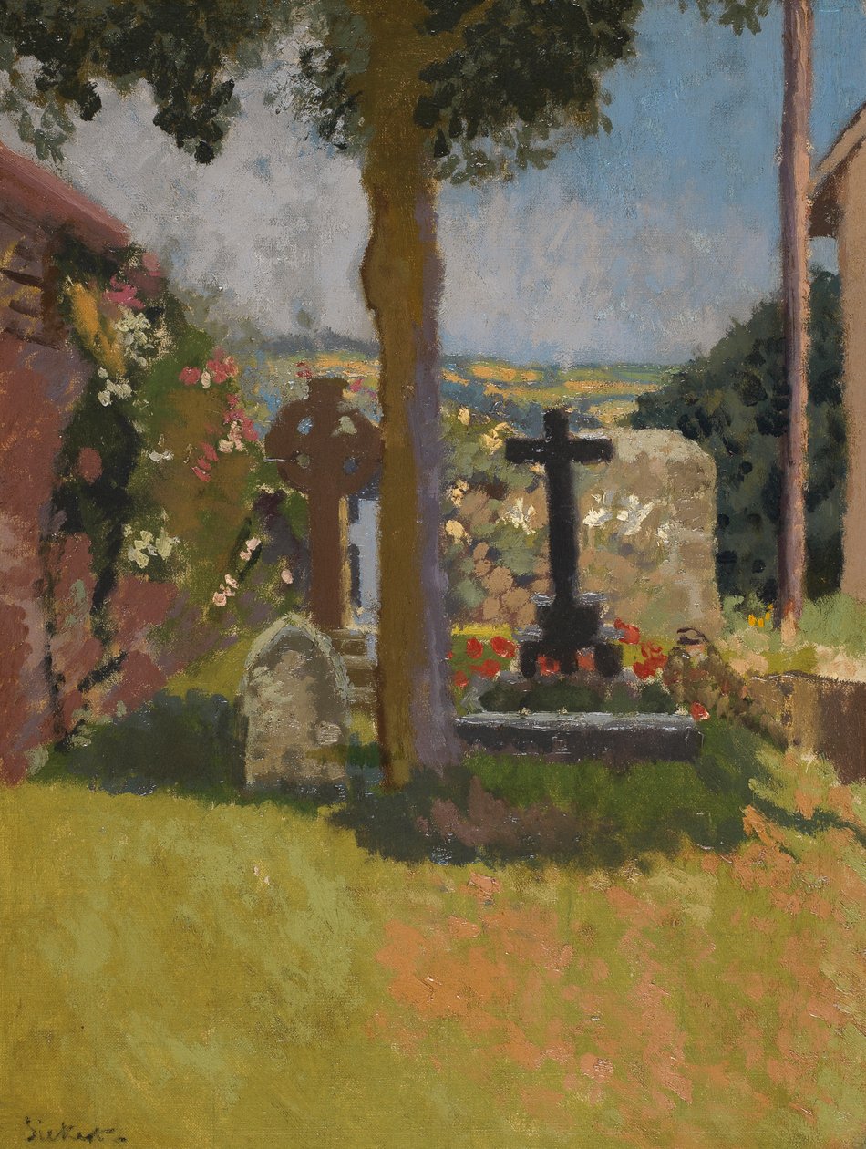 Chagford templomkert, Devon, 1915 alkotó: Walter Richard Sickert