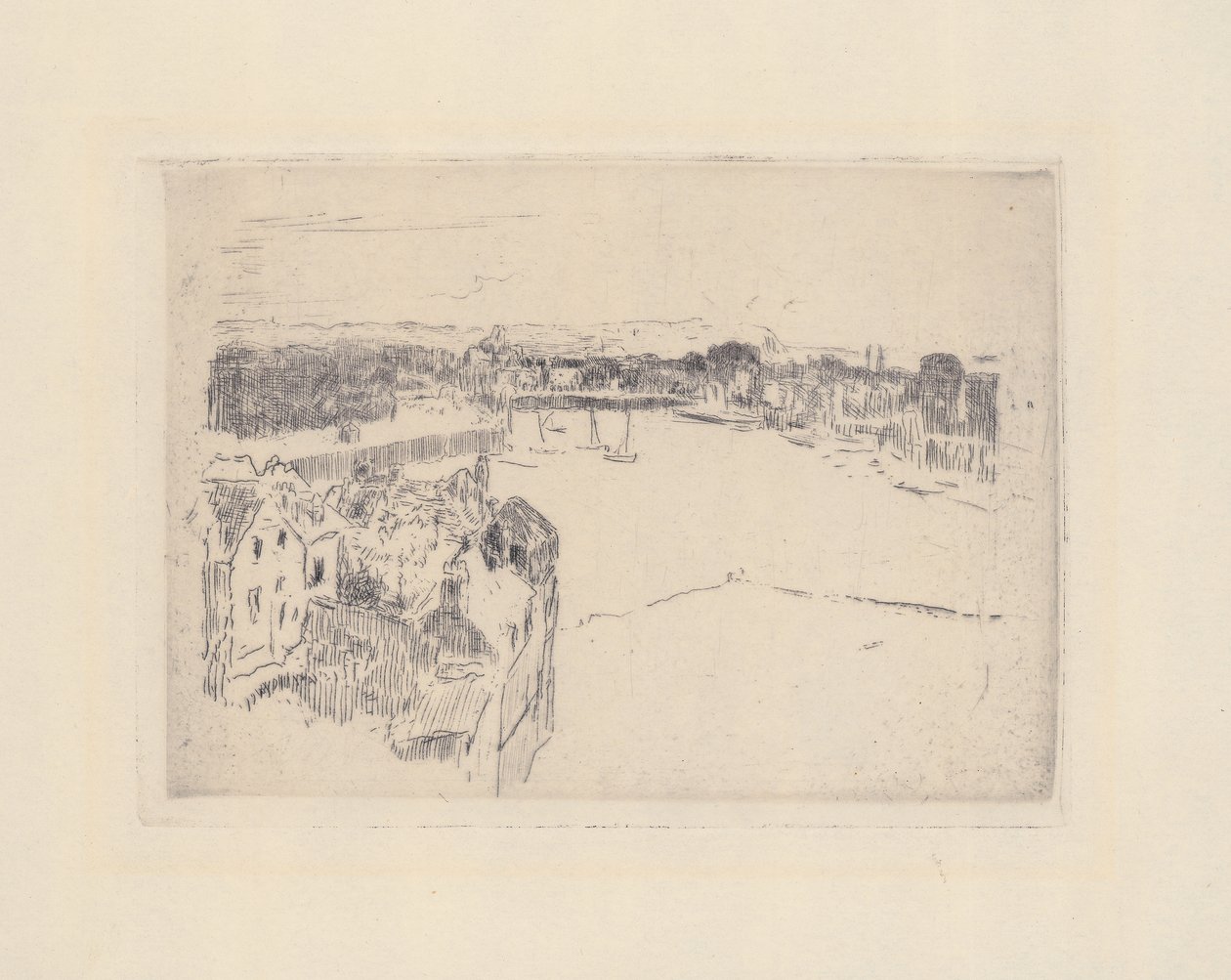 Dieppe kikötője, 1885 körül alkotó: Walter Richard Sickert