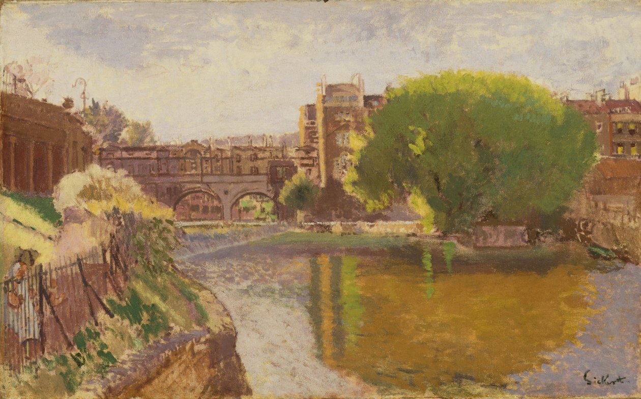 Pulteney Bridge, Bath, 1916-1917 körül alkotó: Walter Richard Sickert