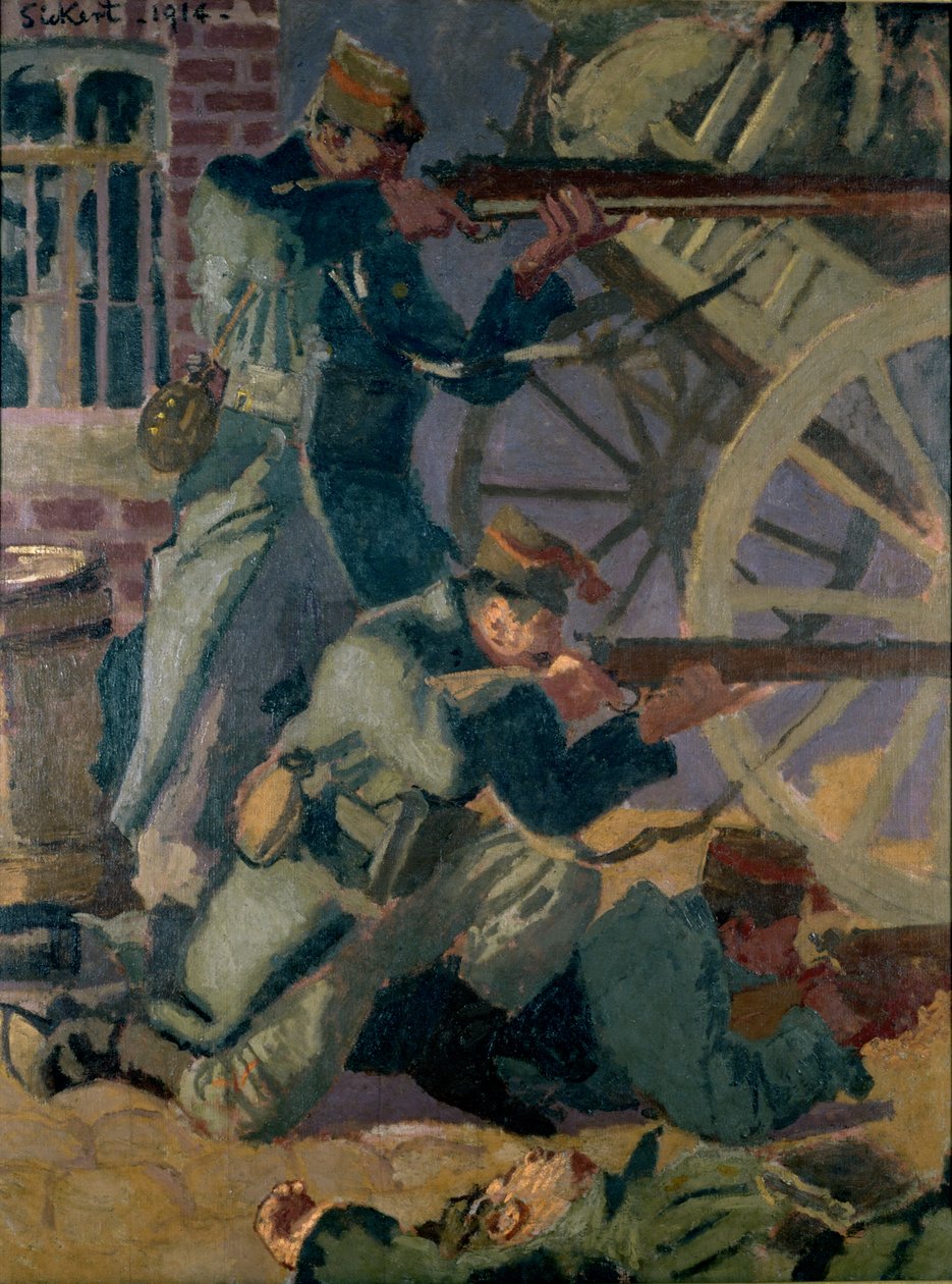 Albert király katonái készen, 1914 alkotó: Walter Richard Sickert