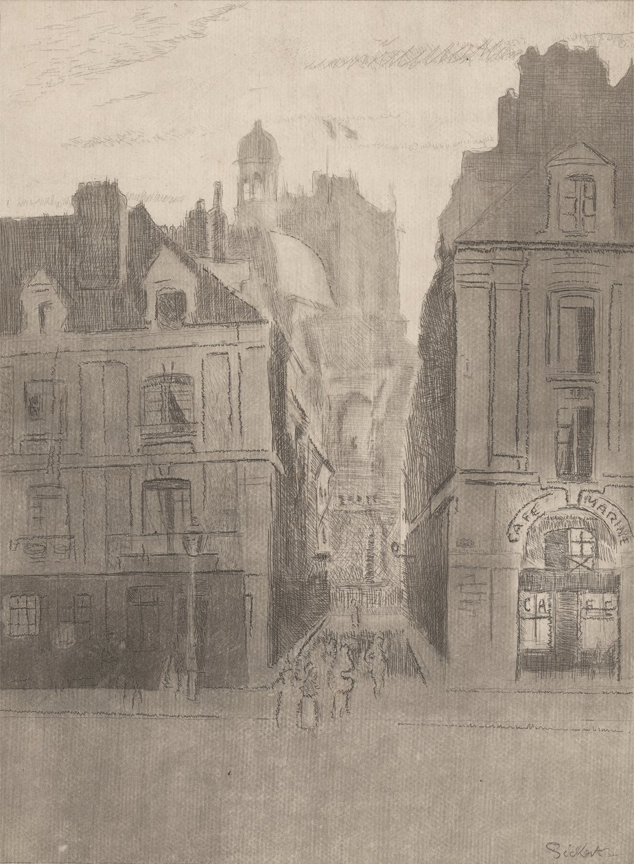 Dieppe-i utca alkotó: Walter Richard Sickert
