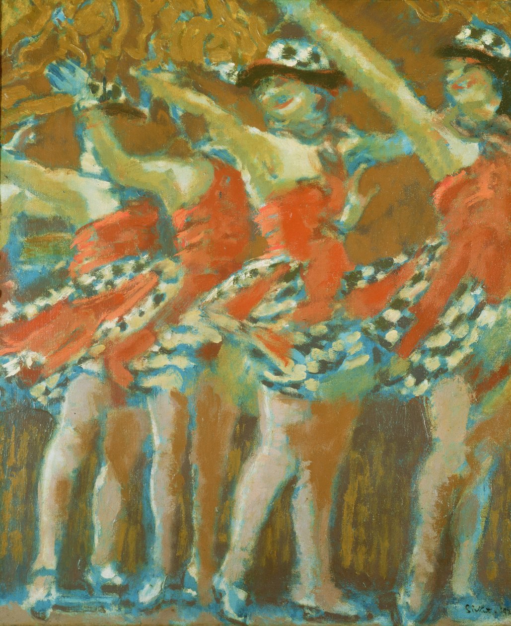 A Plaza Tiller Girls, 1920-as évek alkotó: Walter Richard Sickert