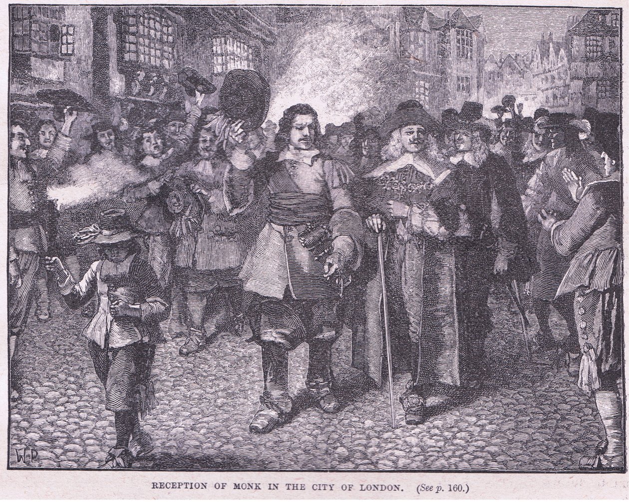 Monk fogadása London városában i.sz. 1659 alkotó: Walter Stanley Paget