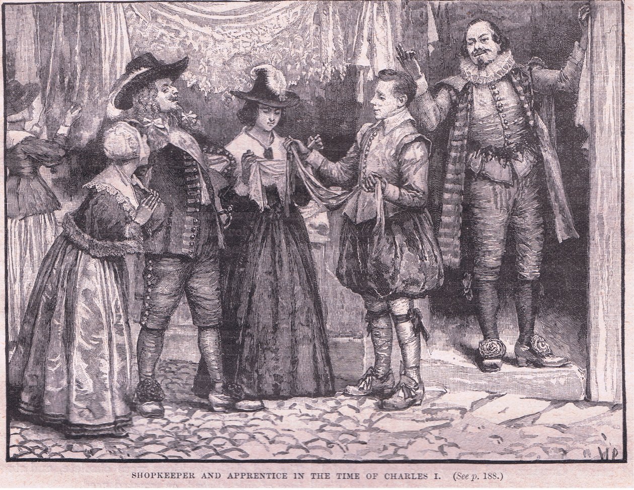 Boltos és inas I. Károly idejében alkotó: Walter Stanley Paget