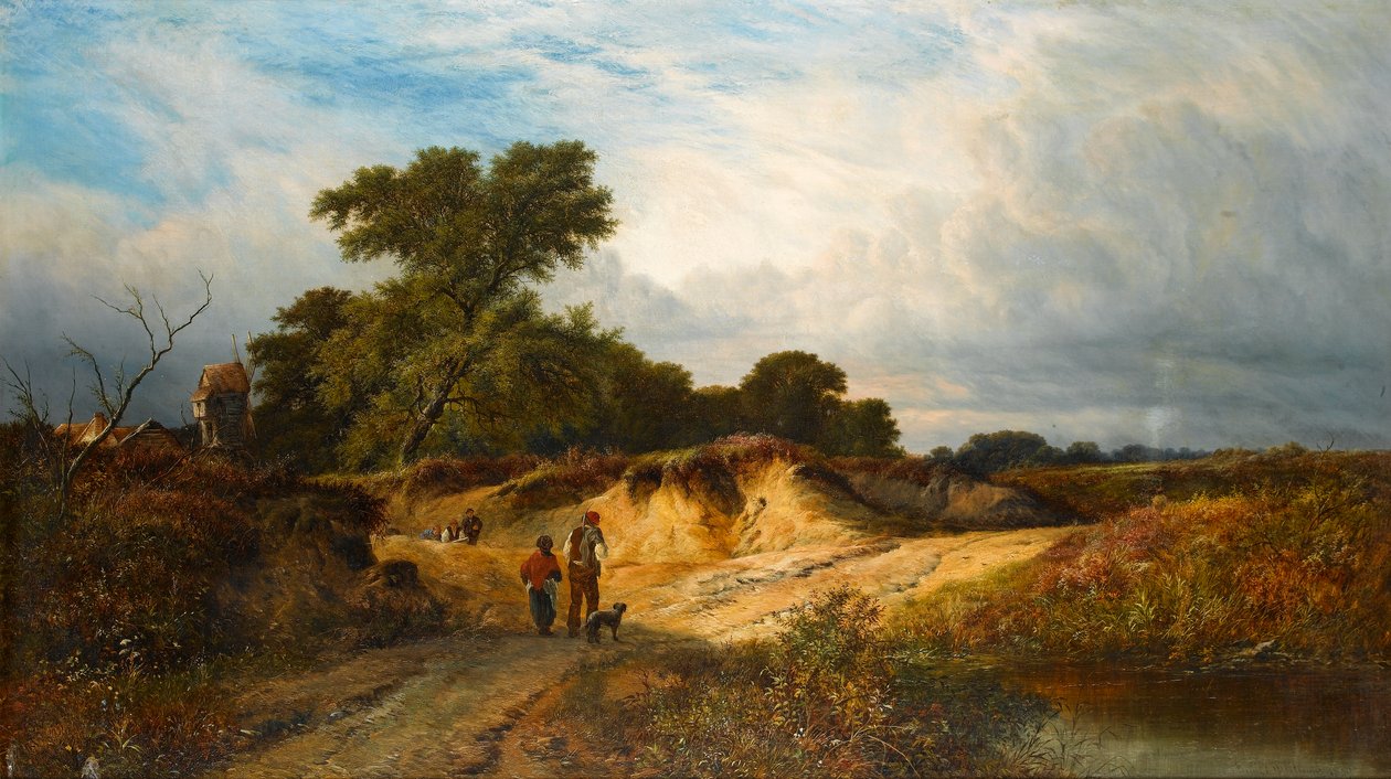 Homokbányák Reigate mellett, Surrey, 1869 alkotó: Walter Williams