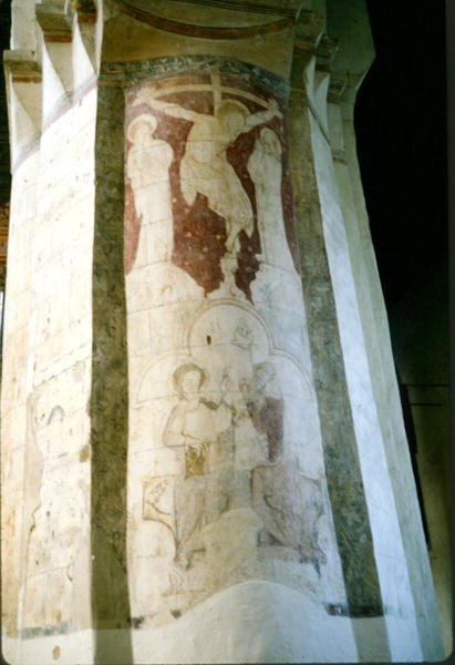 Keresztre feszítés, hajós mólóból, 1220 körül (falfestmény) alkotó: Walter of Colchester Walter of Colchester