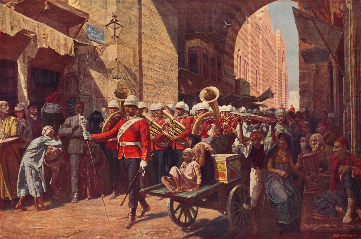 Barátságos hatalom Egyiptomban, 1906 alkotó: Walter Charles Horsley
