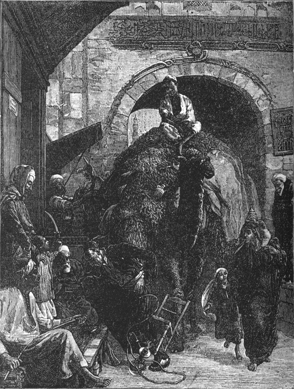 Egy szűk út Kairóban, 1882 alkotó: Walter Charles Horsley