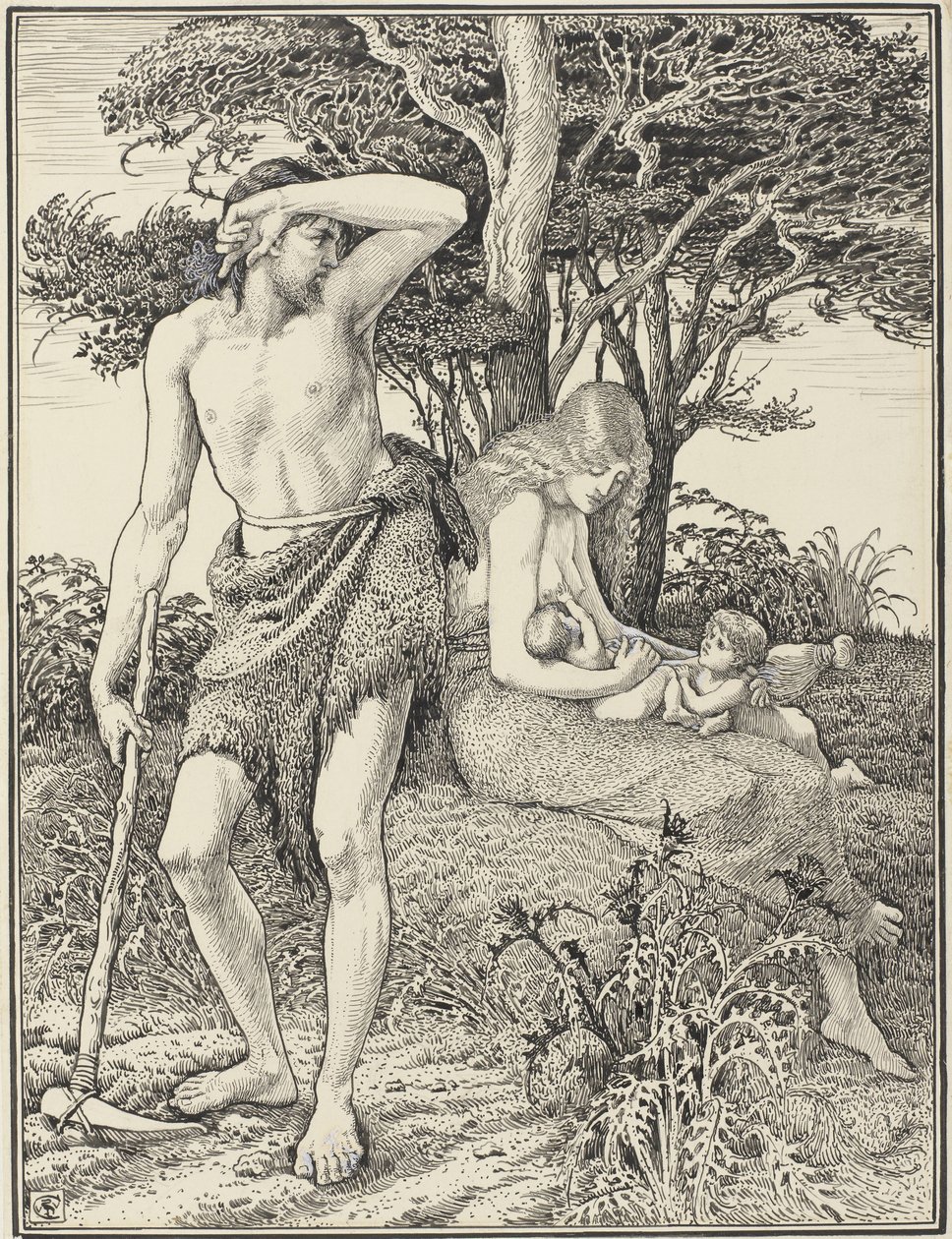 Ádám és Éva alkotó: Walter Crane (signed by artist)