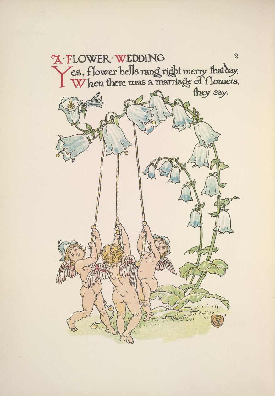 Virágos esküvő alkotó: Walter Crane