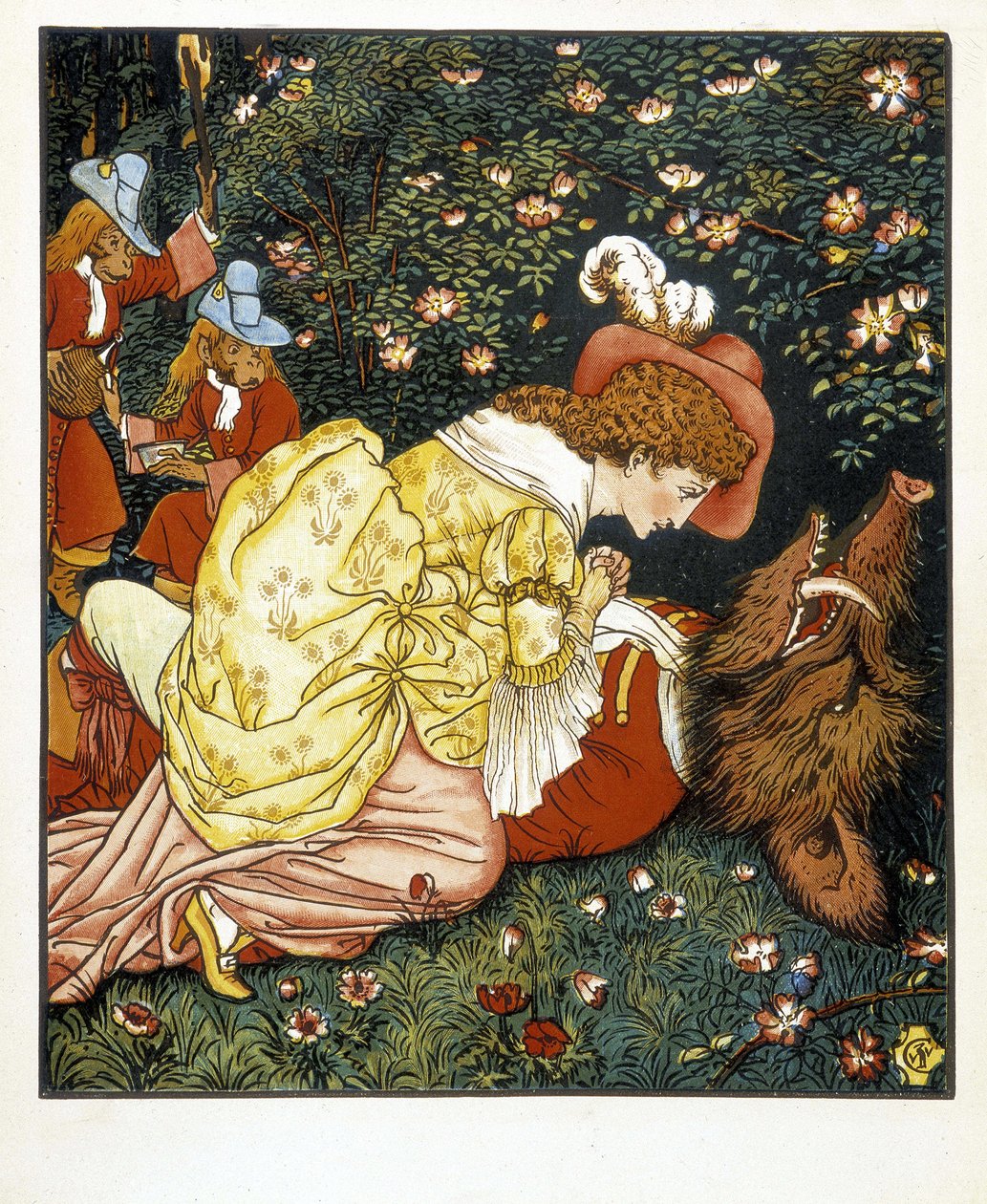 A Szépség és a Szörnyeteg - ill. írta Walter Crane alkotó: Walter Crane