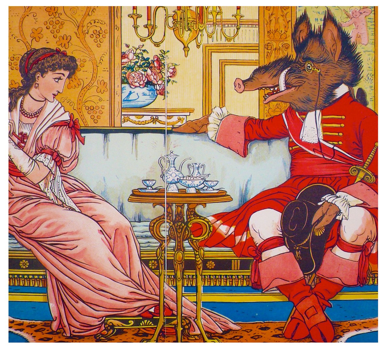 A Szépség és a Szörnyeteg, 1874 alkotó: Walter Crane