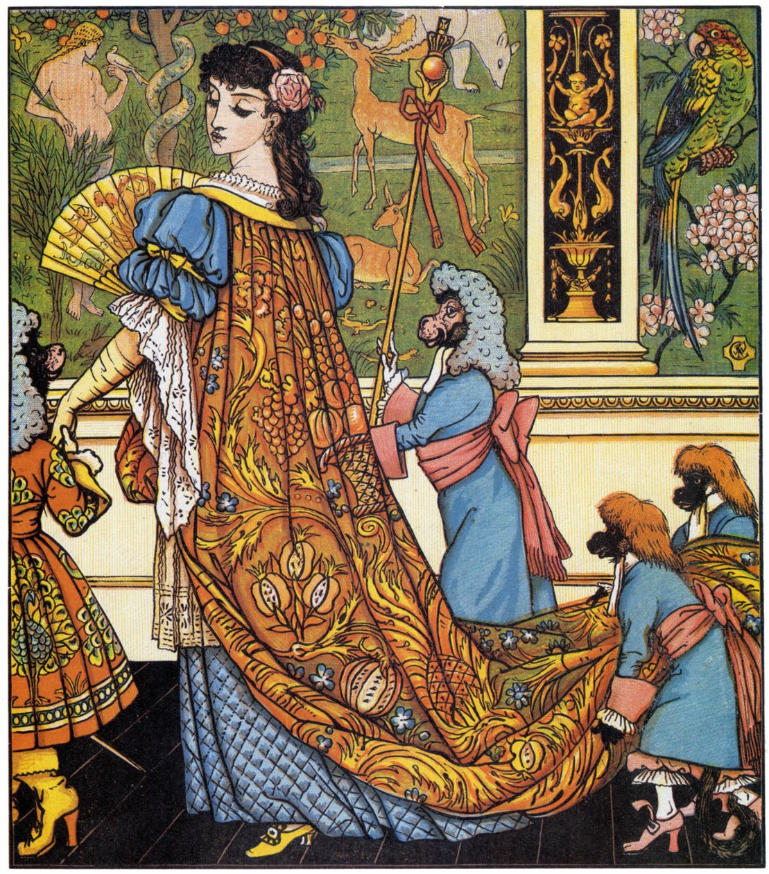 "Beauty and the Beat": Crane (1845-1915) illusztrációja. alkotó: Walter Crane