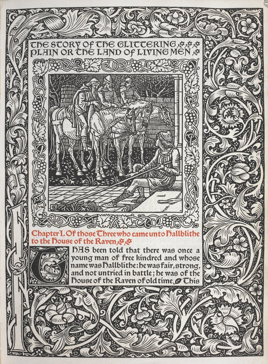I. fejezet. Azon három közül, akik Hallblithe-be jöttek a Holló házába. alkotó: Walter Crane