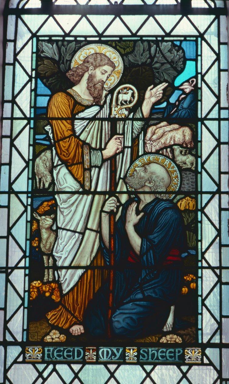 "Feed My Sheep", Walter Crane (1845-1915) alkotó: Walter Crane