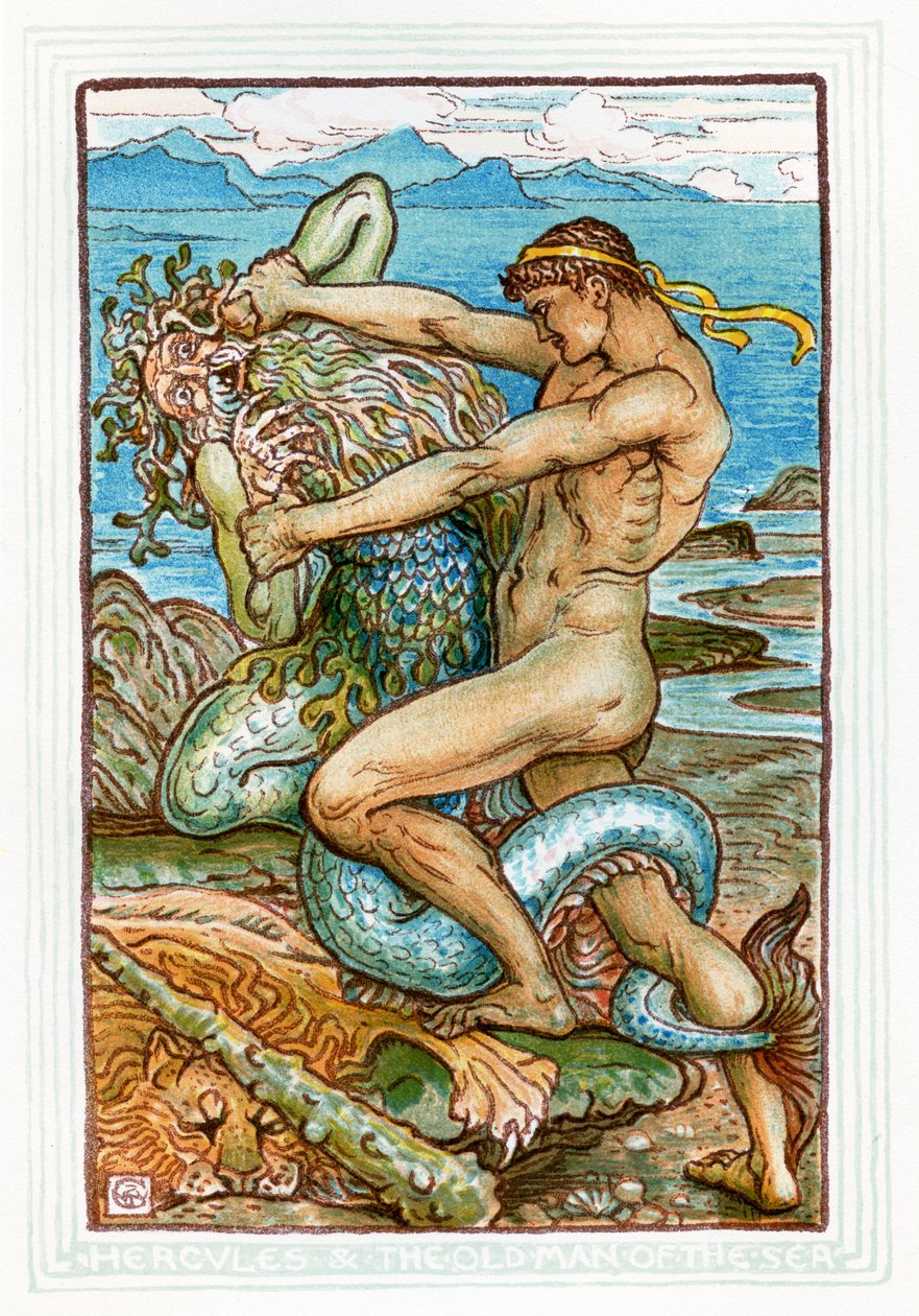 Herkules és a tenger öregje alkotó: Walter Crane