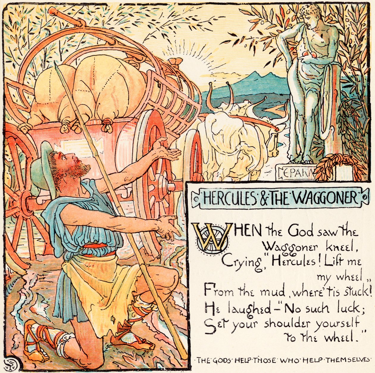 Hercules and the Waggoner, illusztráció a "Baby