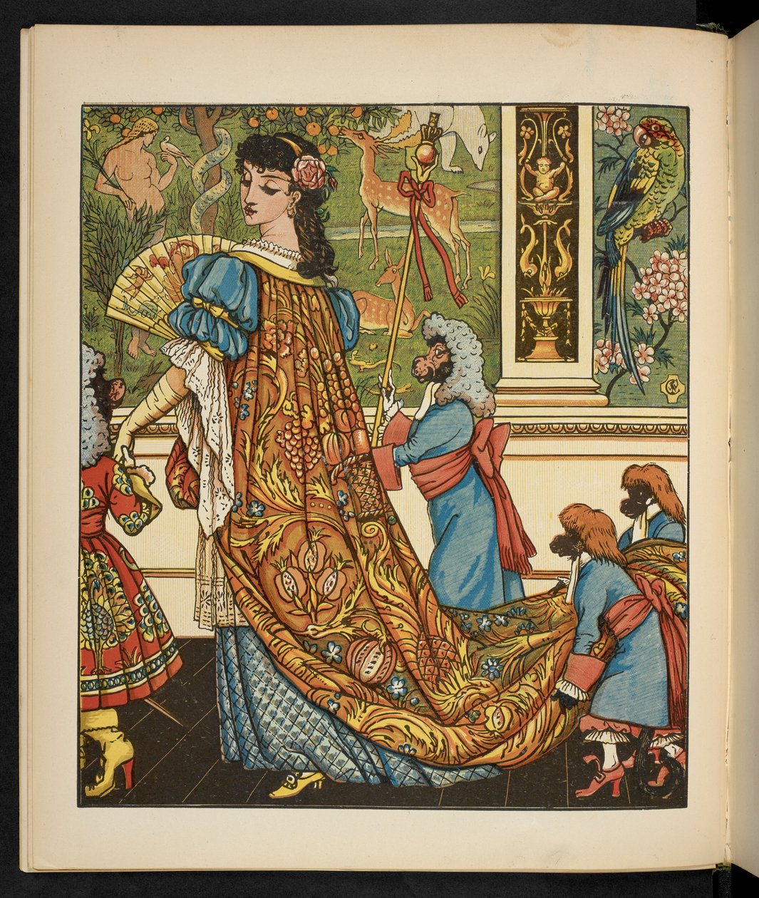 Illusztráció a Szépség és a Szörnyeteg számára. alkotó: Walter Crane