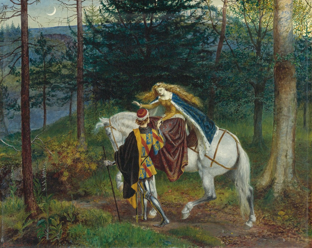 Illusztráció a La Belle Dame Sans Mercihez, John Keats, 1865 alkotó: Walter Crane